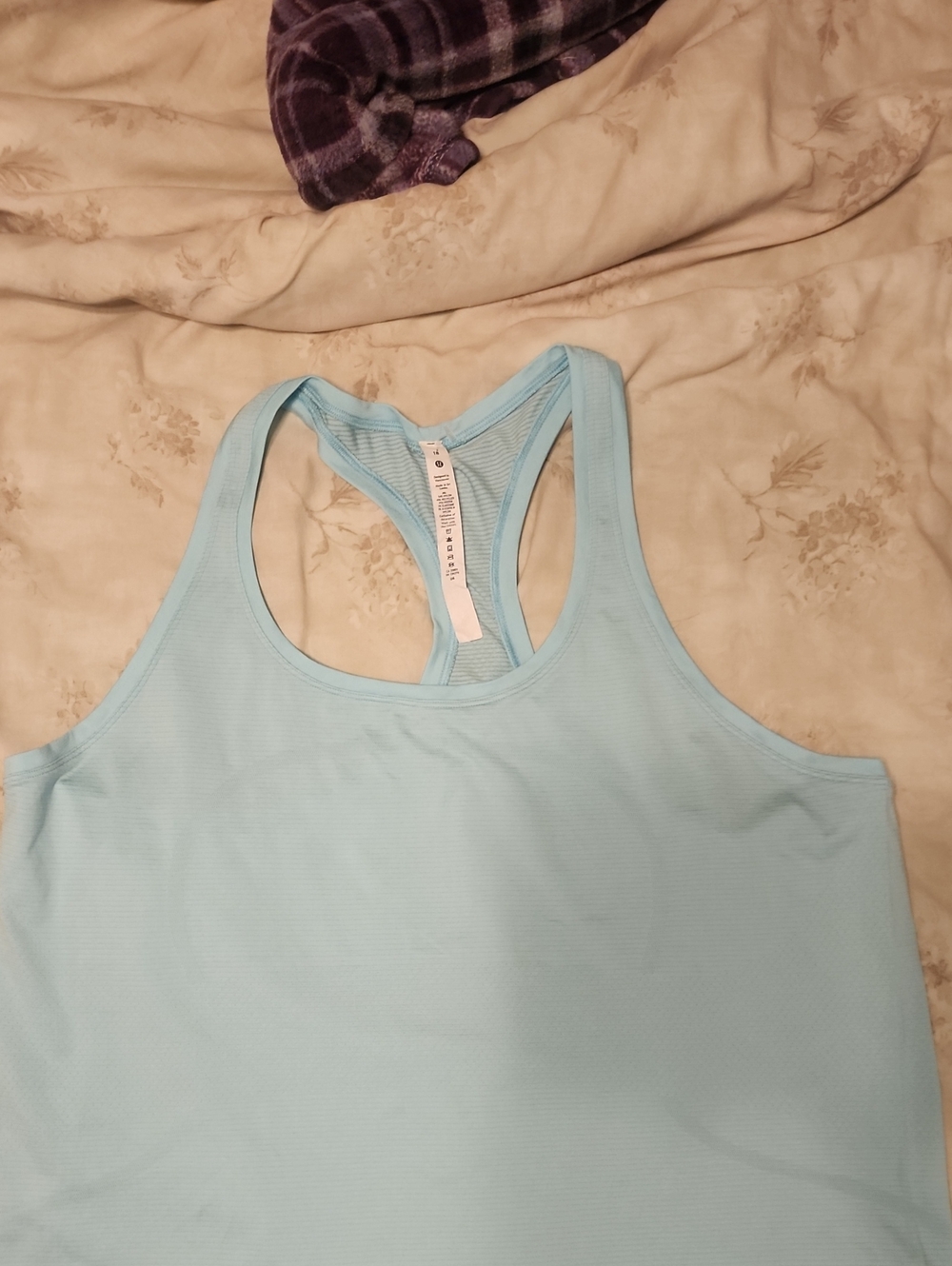 Lululemon Light Blue Racerback Tank Top